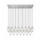 Z-Lite Arden Linear Chandelier, 23-Light, 18 In.W x 54 In.L x 12 In.H, Brushed Nickel/Clear 651P-23L-BN - alternate 1